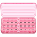 Zoksi Monthly Pill Organizer 1 Time a Day, 30 Day Pill Box Organizer Once a Day, One Month Large Pill Case for Travel, 31 Day Daily Medcine Container for Vitamins, Supplement & Medication